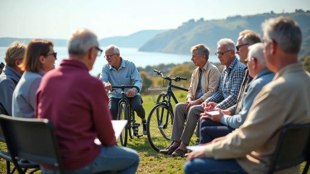 Velobraucienu apmācības senioru grupai